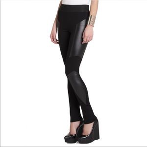 BCBG Mari Leather Leggings